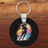 Field Hockey Player Girl Women Field Hockey  Schlüsselanhänger (Vorderseite)