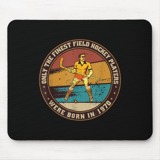 Field-hockey-players Born In 1970 Birthday Field-h Mousepad (Vorne)