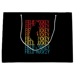 Field Hockey Retro Vintag Field Hockey Große Geschenktüte