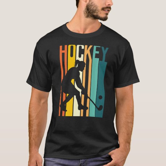 Field Hockey Retro Vintag Hockey T-Shirt (Vorderseite)