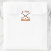 Field Hockey T - Shirt und Geschenke. Runder Aufkleber (Tasche)