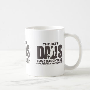 Field Hockey Tochter Stolzer Vater Athletin Mädche Kaffeetasse