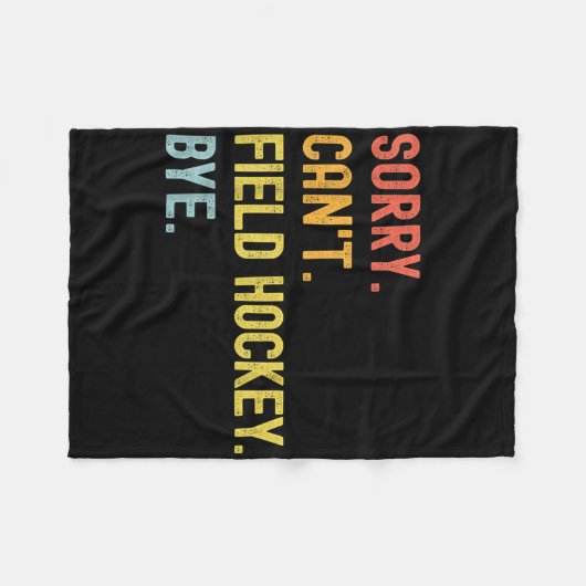 Field Hockey Training Quote For Player Field Hocke Fleecedecke (Vorderseite (Horizontal))