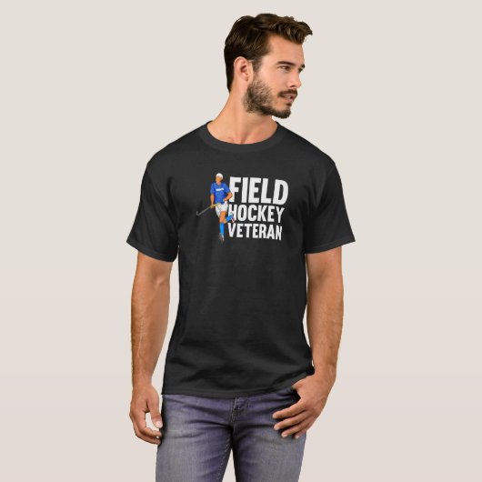 Field Hockey Veteran Spieler Team Lawn Game Field T-Shirt (Vorne ganz)