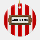 Field Hockey Weihnachtsdekoration Keramik Ornament (Hinten)