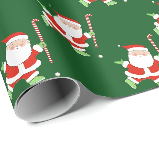 Field Hockey Weihnachtsfeiertag Geschenkpapier (Rolleneckpunkt)