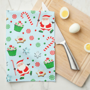 Field Hockey Weihnachtsfeiertag Geschirrtuch