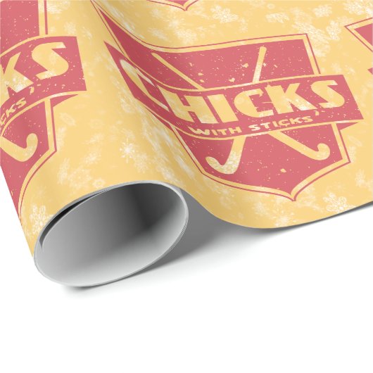 Field Hockey Weihnachtsgeschenk Wrapping Paper Geschenkpapier (Rolleneckpunkt)