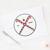 Field Hockey Weihnachtsgeschenke Tags Runder Aufkleber (Umschlag)