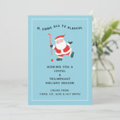 Field Hockey Weihnachtskarten (Stehend Vorderseite)