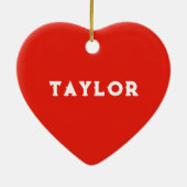 Field Hockey Weihnachtskollektiv Keramik Ornament (Hinten)