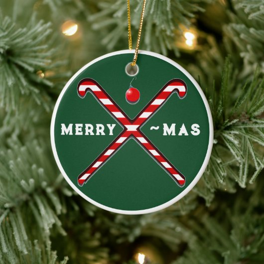 Field Hockey Weihnachtskollektiv Keramik Ornament (Baum)