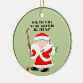Field Hockey Weihnachtskollektiv Keramik Ornament (Links)