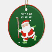 Field Hockey Weihnachtskollektiv Keramik Ornament (Links)