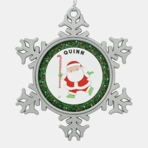 Field Hockey Weihnachtskollektiv Schneeflocken Zinn-Ornament