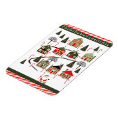 Field Hockey Weihnachtsrätsel Magnet (Linke Seite)