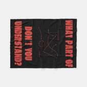 Field Hockey What Part Of Game Plan Don't You Unde Fleecedecke (Vorderseite (Horizontal))