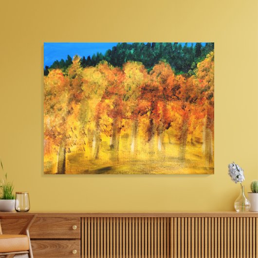 Field of Aspens Leinwanddruck