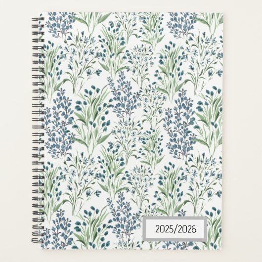 Field of Blue Florals Planer (Vorderseite)