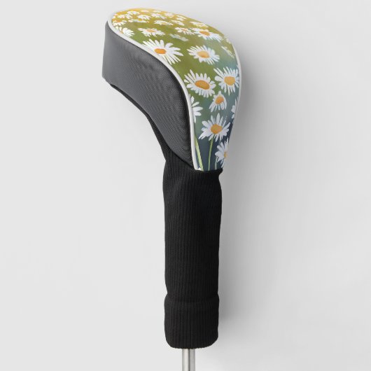 Field of Daisies | Flower Meadow Floral Painting Golf Headcover (angewinkelt)