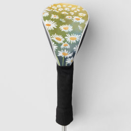 Field of Daisies | Flower Meadow Floral Painting  Golf Headcover