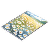 Field of Daisies | Flower Meadow Floral Painting Notizblock (Linke Seite)