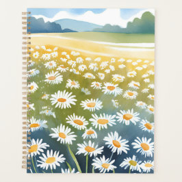 Field of Daisies | Flower Meadow Floral Painting  Planer