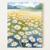 Field of Daisies | Flower Meadow Floral Painting Planer (Rückseite)