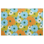 Field of Flowers Green Retro Print Stoff (Fat Quarter (45,7 x 55,9 cm))