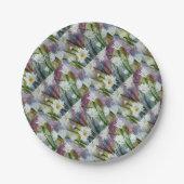 FIELD OF WHITE DAISY FLOWERS PAPER PLATE PAPPTELLER (Vorderseite)
