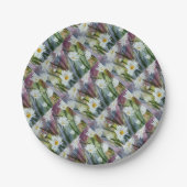 FIELD OF WHITE DAISY FLOWERS PAPER PLATE PAPPTELLER (Vorderseite)