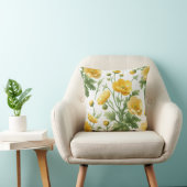 Field of yellow poppies Pillow Kissen (Stuhl )