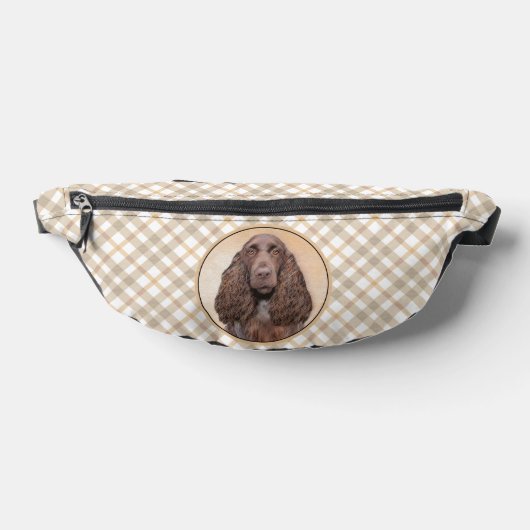 Field Spanel Malerei Roan Niedliche Original Dog A Bauchtasche (Ablage )