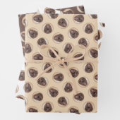 Field Spanel Malerei Roan Niedliche Original Dog A Geschenkpapier Set (Beispiel)