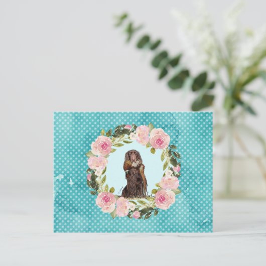 Field Spanel Pheasant Pattern Postkarte (Stehend Vorderseite)