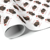 Field Spanel Santa Paws Geschenkpapier (Rolleneckpunkt)