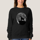 Field Spaniel Dog Moon Sweatshirt (Vorderseite)