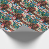 Field Spaniel Feiertag Backen: Feierliche Weihnach Geschenkpapier (Ecke)