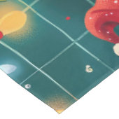 Field Spaniel Feiertag Backen: Feierliche Weihnach Tischdecke (Schrägansicht)