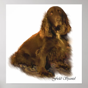 Field Spaniel Kunst Drucke