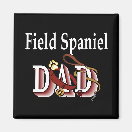 Field Spaniel Papa Magnet (Vorne)