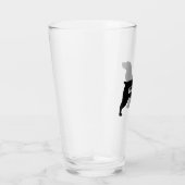 Field Spaniel Silhouette Personalisierte Hundezuch Glas (Rechts)