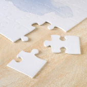 Field Spaniel Snowy Fence Santa Hat Christmas Art Puzzle (Seite)