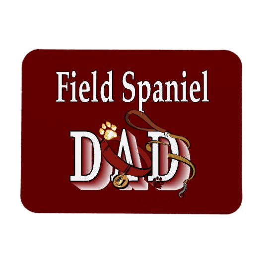 Field Spaniel Vater Magnet (Horizontal)