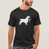 Field Spaniel Weihnachtshund Kleine Geschenk T-Shirt (Vorderseite)