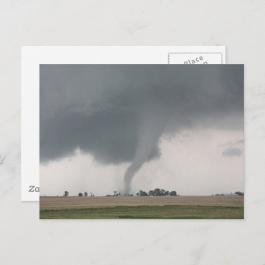 Field Tornado Postkarte (Vorne/Hinten)