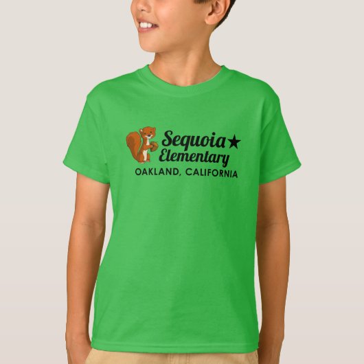 "Field Trip" Green Sequoia Kids T T-Shirt (Vorderseite)