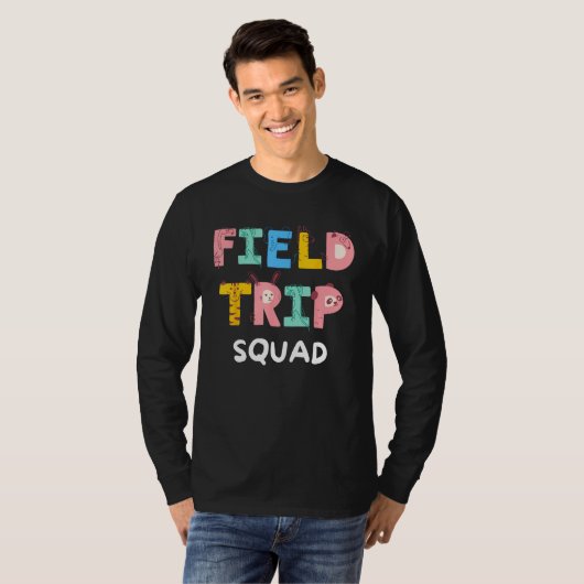 Field Trip Squad School Kindergarten Zoo Crew Matc T-Shirt (Vorne ganz)