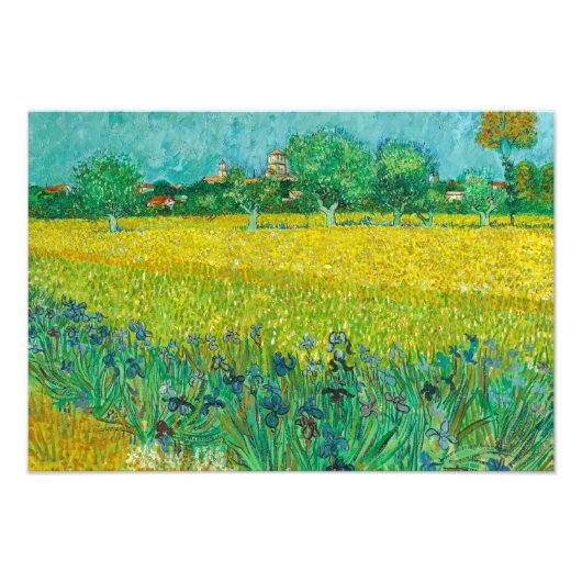 Field with Irish near Arles by Vincent van Gogh Fotodruck (Vorne)