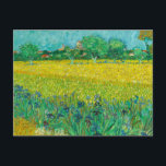 Field with Irish near Arles by Vincent van Gogh Postkarte<br><div class="desc">Vincent van Gogh - Field mit Ire bei Arles,  1888. Vincent Willem van Gogh (1853-1890) war ein niederländischer postimpressionistischer Maler,  der posthum zu einer der berühmtesten und einflussreichsten Persönlichkeiten in der Kunstgeschichte des Westerns wurde.</div>